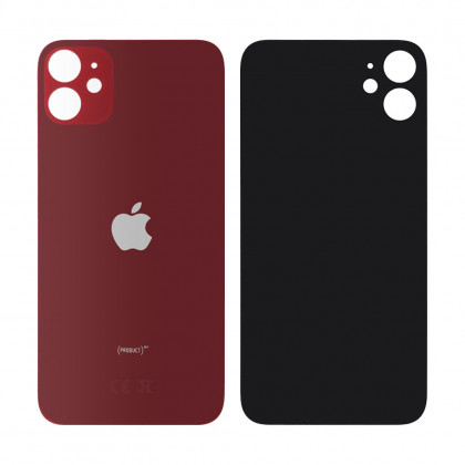 Задняя крышка Apple iPhone 11, большой вырез под камеру, High Quality, Red - ukr-mobil.com