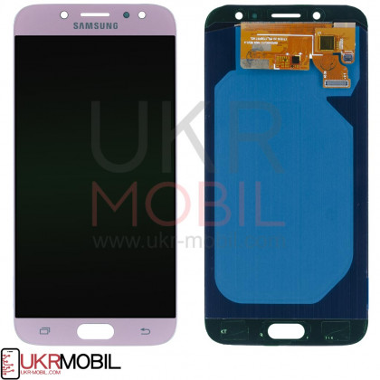 Дисплей Samsung J730 Galaxy J7 2017, с тачскрином, OLED, Pink - ukr-mobil.com