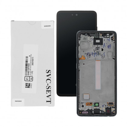 Дисплей Samsung A525 Galaxy A52, GH82-25524A, с тачскрином, с рамкой, Service Pack Original, Black, фото № 1 - ukr-mobil.com