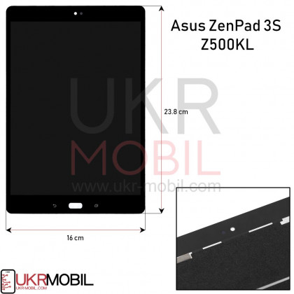 Дисплей Asus ZenPad 3S Z500KL ( 23.8 cm x 16 cm ), с тачскрином, Black, фото № 2 - ukr-mobil.com