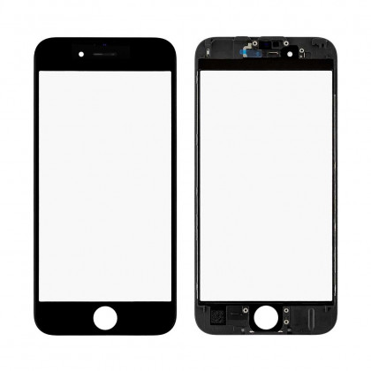 Стекло дисплея с рамкой и пленкой OCA Apple iPhone 6S, Original, Black - ukr-mobil.com
