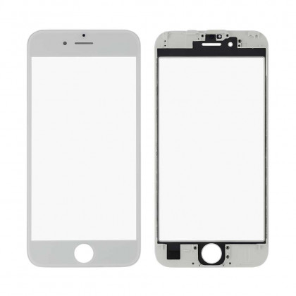 Стекло дисплея с рамкой и пленкой OCA Apple iPhone 6S, Original, White - ukr-mobil.com