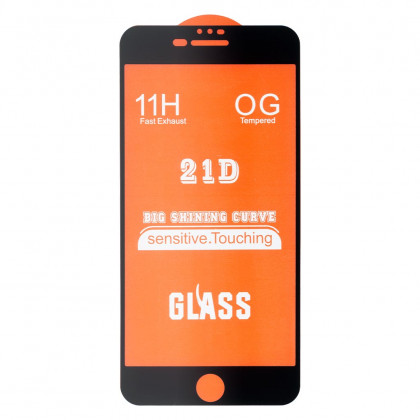 Защитное стекло Apple iPhone 6 Plus, 6S Plus, Full Glue 2.5D, Black - ukr-mobil.com