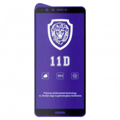 Защитное стекло Huawei Y9 2018 (FLA-LX1, FLA-LX3), Enjoy 8 Plus, Full Glue 2.5D, Black - ukr-mobil.com