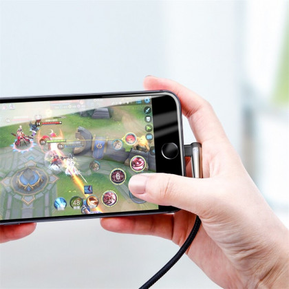 Кабель Baseus Sharp-Bird Mobile Game (CALMVP-D01), USB to Lightning, 2.4A, 1m, Black, фото № 3 - ukr-mobil.com