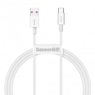 Кабель Baseus Superior Series Fast Charging Data Cable (CATYS-02), USB to Type-C, 66W, 1m, White