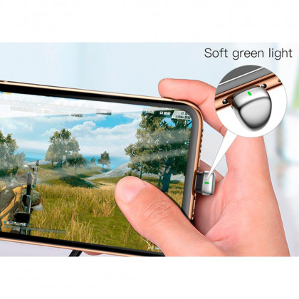 Кабель Baseus Green U-Shaped Lamp Mobile Game (CALUX-B01), USB to Lightning, 1.5A, 2m, Black, фото № 2 - ukr-mobil.com