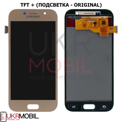 Дисплей Samsung A520 Galaxy A5 2017, с тачскрином, TFT (с регулируемой подсветкой), Gold - ukr-mobil.com
