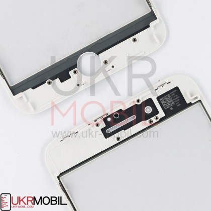 Стекло дисплея с рамкой и пленкой OCA Apple iPhone 8 Plus, Original, White, фото № 2 - ukr-mobil.com