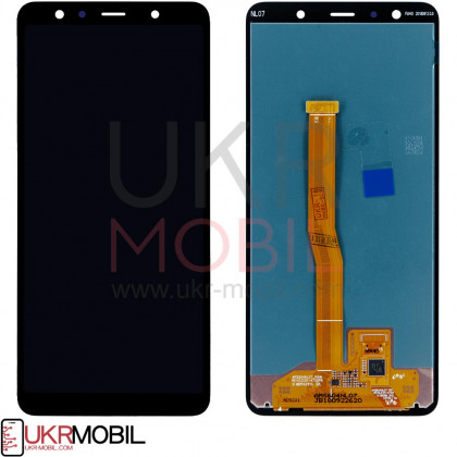 Дисплей Samsung A750 Galaxy A7 2018, с тачскрином, Original PRC, Black - ukr-mobil.com