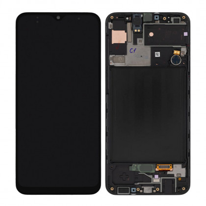 Дисплей Samsung A307 Galaxy A30s 2019, GH82-21190A, с тачскрином, рамкой, Service Pack Original, Black, фото № 3 - ukr-mobil.com