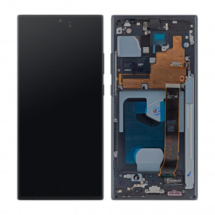 Дисплей Samsung N985 Galaxy Note 20 Ultra, с тачскрином, рамкой, Original, Black