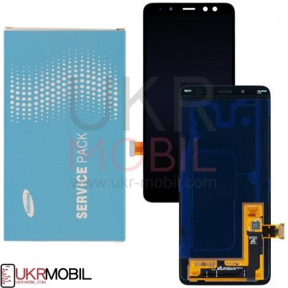 Дисплей Samsung A530 Galaxy A8 2018, GH97-21529A, с тачскрином, Service Pack Original, Black - ukr-mobil.com