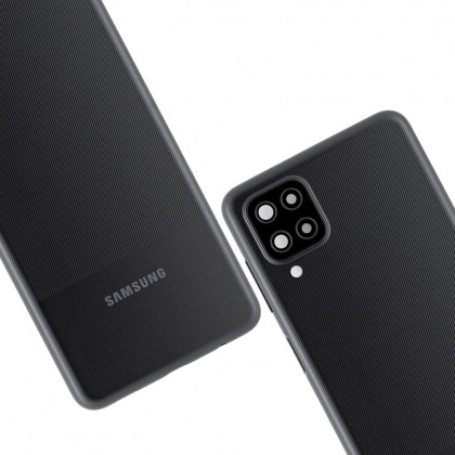 Задняя крышка Samsung A125 Galaxy A12, A127 Galaxy A12s, со стеклом камеры, Original PRC, Black, фото № 3 - ukr-mobil.com