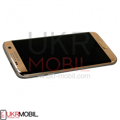Дисплей Samsung G935 Galaxy S7 Edge, с тачскрином, рамкой, Original PRC, Gold, фото № 2 - ukr-mobil.com