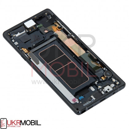 Дисплей Samsung N960 Galaxy Note 9, с тачскрином, рамкой, Original PRC, Black, фото № 3 - ukr-mobil.com