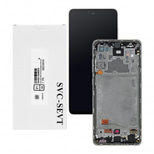 Дисплей Samsung A725 Galaxy A72, GH82-25460D, с тачскрином, рамкой, Service Pack Original, White