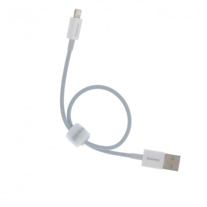 Кабель Baseus Superior Series Fast Charging Cable (CALYS-02), USB to Lightning, 2.4A, 0.25m, White, фото № 4 - ukr-mobil.com