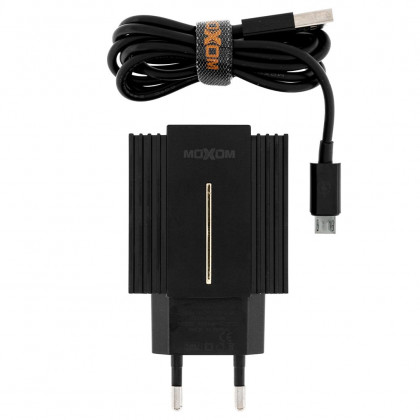 Сетевое зарядное устройство Moxom MX-HC12, Micro USB, QC 3.0, 2USB, ( в комплекте - кабель Micro USB ), фото № 3 - ukr-mobil.com