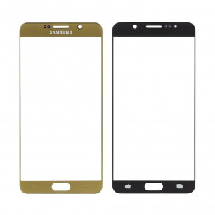 Стекло дисплея Samsung N920 Galaxy Note 5, Original, Gold