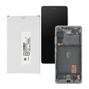 Дисплей Samsung G780 Galaxy S20 FE, GH82-24219B, с тачскрином, с рамкой, Service Pack Original, White