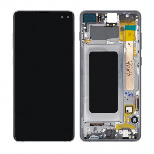 Дисплей Samsung G975 Galaxy S10 Plus, GH82-18849A, с тачскрином, с рамкой, Original, Black