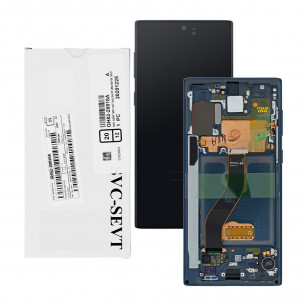 Дисплей Samsung N970 Galaxy Note 10, с тачскрином, рамкой, GH82-20818A, Service Pack Original, Aura Black