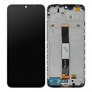 Дисплей Xiaomi Redmi 9a, Redmi 9c, Poco C3, с тачскрином, с рамкой, Original PRC, Black