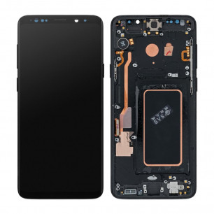 Дисплей Samsung G965 Galaxy S9 Plus, с тачскрином, рамкой, Original PRC, Black