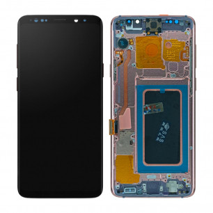 Дисплей Samsung G965 Galaxy S9 Plus, с тачскрином, рамкой, Original PRC, Gold