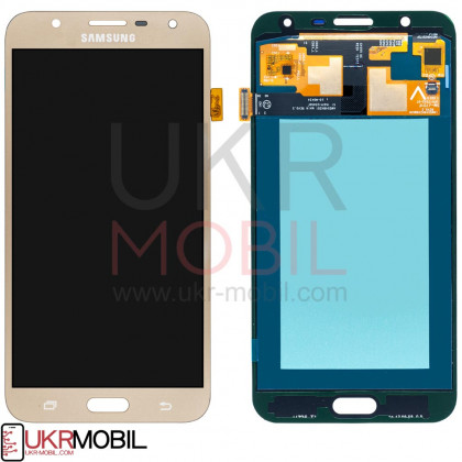 Дисплей Samsung J701 Galaxy J7 Neo, с тачскрином, OLED, Gold - ukr-mobil.com