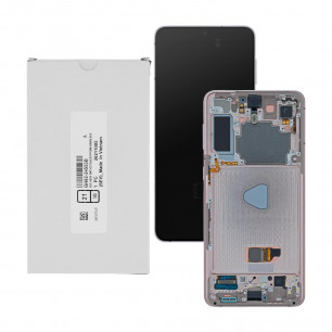Дисплей Samsung G996 Galaxy S21 Plus, GH82-24553B, с тачскрином, с рамкой, Service Pack Original, Phantom Violet