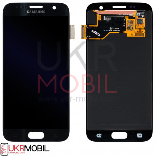 Дисплей Samsung G930 Galaxy S7, OLED, с тачскрином, Black Onyx