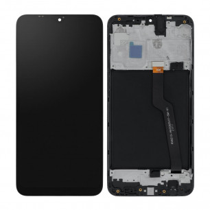 Дисплей Samsung A105 Galaxy A10, с тачскрином, рамкой, Original PRC, Black