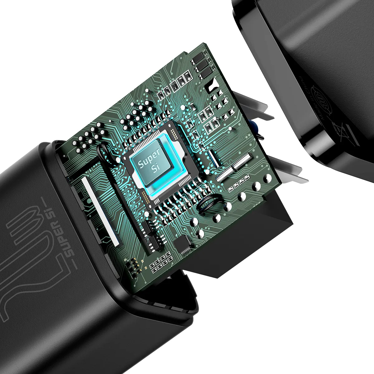 Сетевое зарядное устройство Baseus Super Si Quick Charger (CCSUP-B01), 20W, Type-C, Black